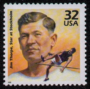 USA, SCOTT # 3183-G, GREATEST ATHLETE JIM THORPE, STAR AT STOCKHOLM, MNH - Picture 1 of 2