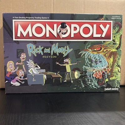 Monopoly Rick and Morty Edition Board Game VGC - image 1 of 4
