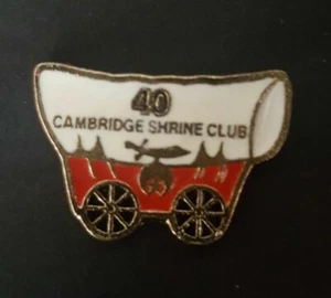 Shriners Large Stagecoach Court 40 Cambridge Shrine Club ON Cabada Hat Pin - Picture 1 of 2