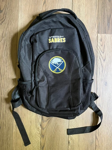 Buffalo Sabres Backpack Black NHL Officially Licensed Product School Bag Student Cover