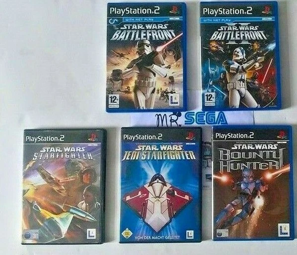 STAR WARS GAMES (FIVE) for PLAYSTATION 2 'VERY RARE & HARD TO FIND' - Image 1 of 1
