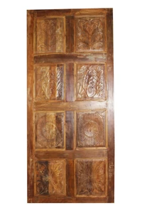 Barn Door Rustic Reclaimed Antique Door Artisan Carved Interior Wood Door 80X36