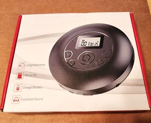 New Desobry Portable CD Player w/ Earbuds, Cable & Manual in Original Box - Picture 1 of 5