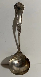 ANTIGUA SOPA DE TAZÓN DE PLATA WM ROGERS WM Silverplate cucharón grande de 12 - Imagen 1 de 3