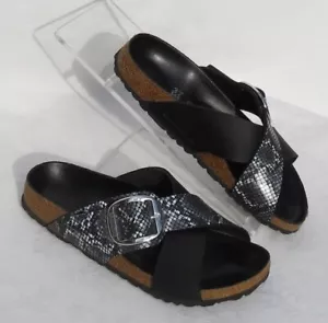 Birkenstock Anthropologie Damen 6 37 schwarze Ledersandalen SIENA Schnalle in Box - Bild 1 von 9