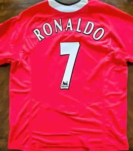 Maglia Home Manchester United 2004/06 #7 Ronaldo XL Nike Calcio Calcio CR7 NUOVA - Foto 1 di 6