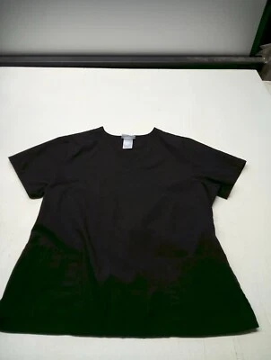 SB Unisex Scrubs V Neck Scrub Top Black Unisex Size Small Medium  - Image 1 of 4