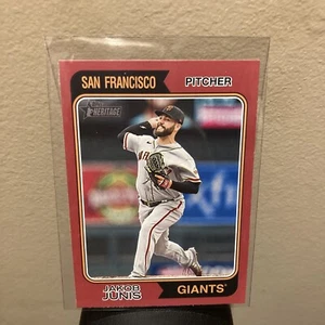 2023 topps heritage #268 Limited Red Parallel Jakob Junis San Francisco Giants - Picture 1 of 2