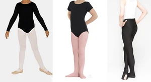 Niños 60D Ropa de Baile Medias Ballet Tap en Rosa Blanco Negro Carne Cómodas Suaves - Imagen 1 de 9