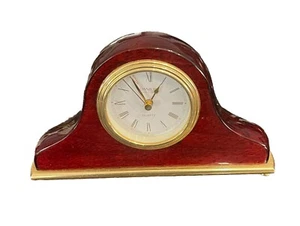 Danbury Clock Company Cherry Wood Desk Mantle Quartz clock 7.5x4.5" - Picture 1 of 6