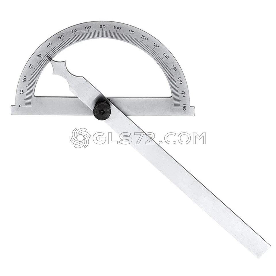 GONIOMETRO SEMPLICE MISURA ANGOLI DI PRECISIONE IN ACCIAIO FERVI G006 - Image 1 of 1