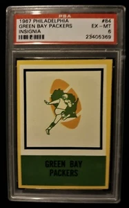 1967 Green Bay Packers #84 Team Insignia Football Karte - Philadelphia Gum Co. -  - Bild 1 von 2
