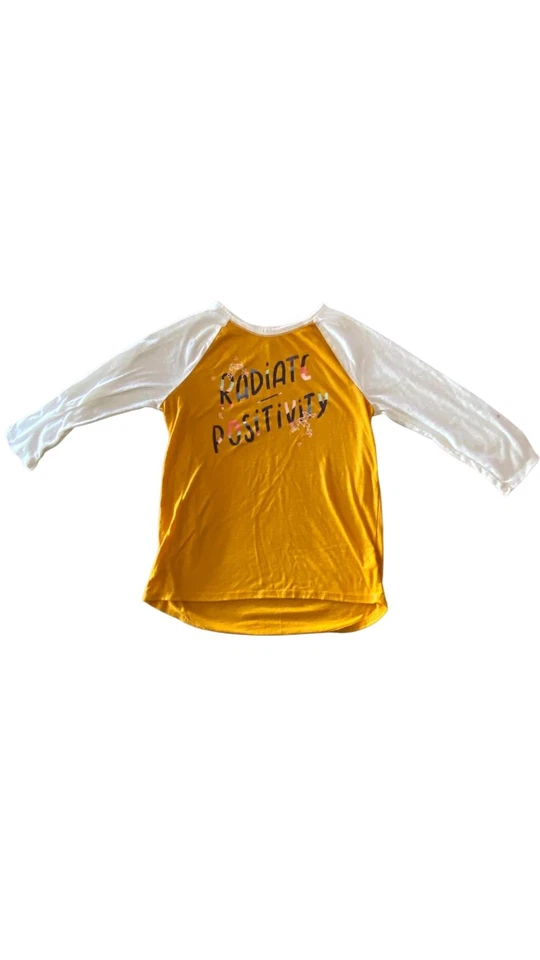 Camisa MUDD Niñas Radiate Positividad - Mostaza - Talla Grande 10-12 Foto 1 de 4