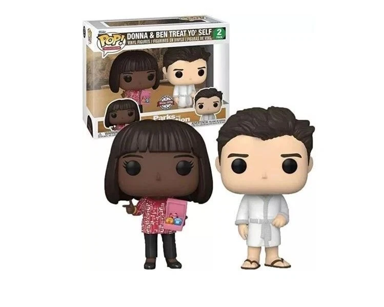 Funko POP! Parks & Recreation Donna & Ben Treat Yo'self 2-Pack - Image 1 of 1