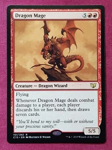 Magic The Gathering COMMANDER 2015 C15 DRAGON MAGE red card MTG - Picture 1 of 2