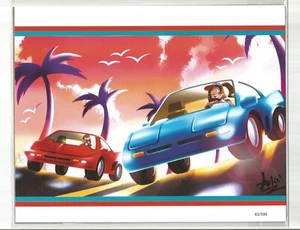 ¡IMPRESIÓN ARTÍSTICA AUTOGRAFIADA BAM GAMER! "CRUISIN' USA"" de Janette Kim #D 82/500" - Imagen 1 de 2