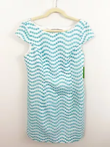 NEW Lilly Pulitzer Piper Dress Size 10 Shorely Blue White Embroidered Floral - Picture 1 of 11