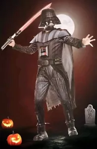 Seltenes Star Wars Das Erwachen der Macht DARTH VADER beleuchtetes Halloween Kostüm Junge Gr. M - Bild 1 von 5