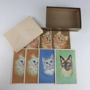 7 tarjetas de notas de regalo en blanco Gatito Cat con sobres Alfred Mainzer de colección sin usar - Imagen 1 de 17