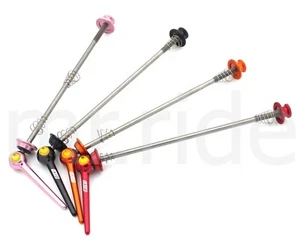 Dixi Ti Titannium Axle 7075 AL Lever Skewers set Road/MTB Bike Black/Red/Gold - Picture 1 of 8