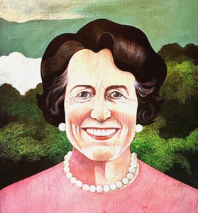 1985 Paul Davis Rose Kennedy Art Portrait Famous People Art Bookplate Print 9 - Picture 1 of 3