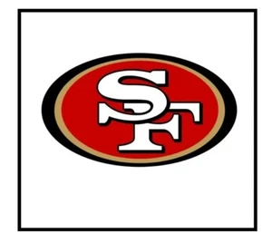 L26 San Francisco 49ers NFL Equipo de Fútbol Logo Imán de Refrigerador 4 Pulgadas - Imagen 1 de 2