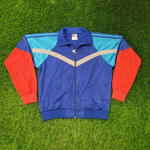 Vintage Y2K Slazenger Track Jacket Large 23x25 Blue Red - Picture 1 of 13