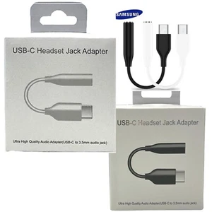 Genuine USB-C to 3.5mm Aux Audio Headphone Adapter Jack for Samsung A35/A55/A16 - Picture 1 of 16