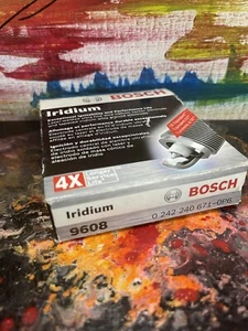 NEW 8X BOSCH 9608, 41-162 Double Iridium Spark Plugs For Cadillac, Chevrolet - Picture 1 of 3
