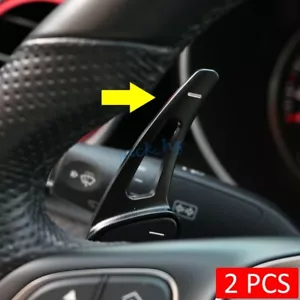 Steering Wheel Paddle Shifter Extension For Mercedes-Benz C E GLA GLC GLE Class - Foto 1 di 11