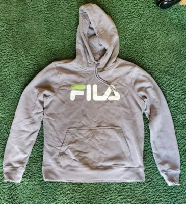 FILA Lucy Sudadera con Capucha para Mujer (M) Algodón Polar Lineal Logo Sudadera Marrón Claro $55 Foto 1 de 2