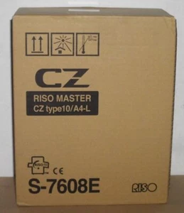 Riso S-7608E CZ Master A4-L für CZ 100 CZ 180 OVP A - Bild 1 von 1