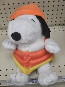 2X Snoopy - Halloween Plush Doll - Candy Corn Puffer Jacket - Picture 1 of 1