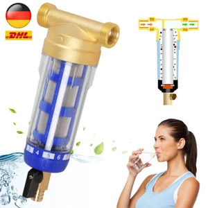 Rückspülfilter 3/4" Vorfilter Edelstahl Entkalken Wasserfilter Wasserreiniger - Bild 1 von 12