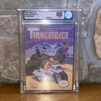 Brand New NES Thundercade 1989 H-Seam Factory Sealed VGA 80 Silver Graded Game - Image 1 of 4