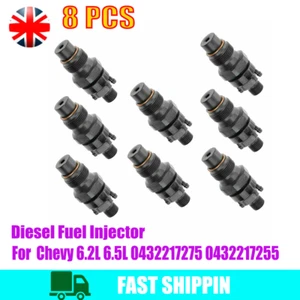 8PCS Diesel Fuel Injector For 1989-2001 GM Chevy 6.2L 6.5L 0432217275 0432217255 - Picture 1 of 5