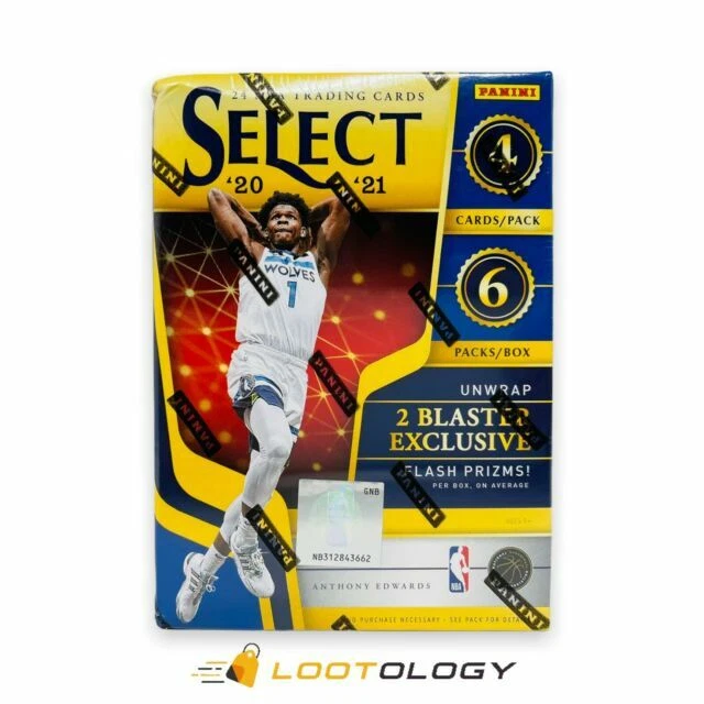 Panini Select 2020-21 NBA Basketball Blaster Box (24 Cards, Flash Prizms)
