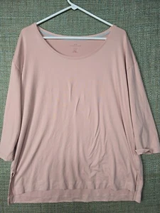 New Directions Womens Pettie Shirt PXL Round Neck Peach Color - Picture 1 of 8