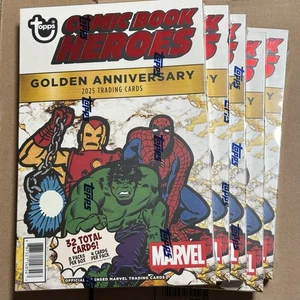 2025 Topps Marvel Comic Book Heroes 1975 Golden Anniversary Hobby X 5 IN HAND - Imagen 1 de 1