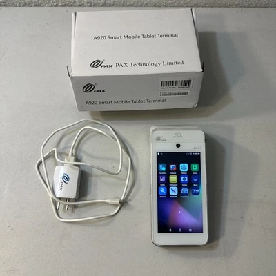 PAX A920 Smart Mobile Tablet Terminal Android A920-2AW-RD5-30EA (LOCKED) - Image 1 of 4