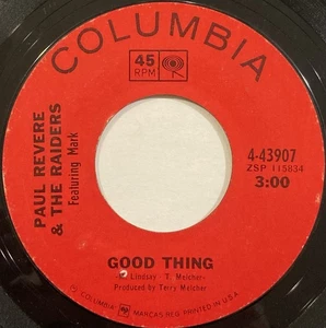 Paul Revere & The Raiders – Good Thing / Undecided Man – Columbia -1966 45 RPM - Picture 1 of 5