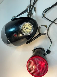 SACHS DKW 125 HEADLIGHT Speedometer Fork Covers Tail Light CEV Switch NICE! - Picture 1 of 24