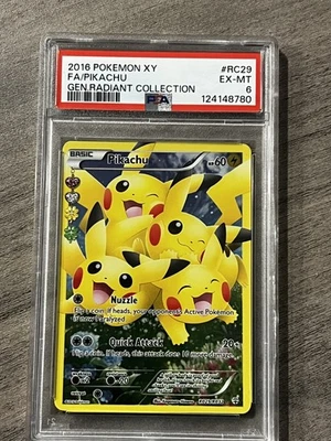 Pokemon 2016 Pikachu RC29 Generations Radiant Collection Ultra Rare PSA 6 EX-MT - Image 1 of 2
