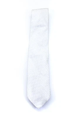Corbata de cuello de seda clásica blanca talla única Valentino para hombre Foto 1 de 3