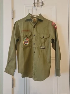 Vintage Boy Scouts of America Official Uniform Boys Small/Medium Shirt/Pants - Picture 1 of 24