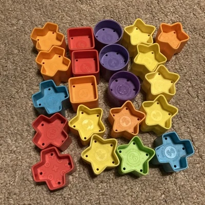 Lote de 21 bloques de repuesto clasificador forma primeros bloques Fisher Price Baby's Foto 1 de 4