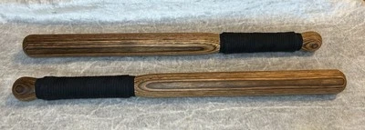 2 garrotes de madera laminados hechos a mano, Shillelagh, arma primitiva, artes marciales Foto 1 de 4