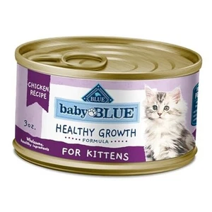 Baby BLUE Natural Kitten Wet Cat Food, Healthy Growth 3 Ounce (Pack of 24) - Picture 1 of 7