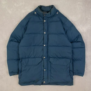 Chaqueta acolchada acolchada vintage años 80 M hecha en EE. UU. Para hombre azul oscuro exterior - Imagen 1 de 5