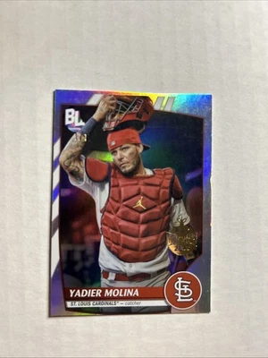 2025 Topps Holiday Originals Yadier Molina 1/1 Foil Buyback 2023 Big League Foto 1 de 4
